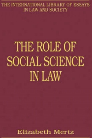 Könyv Role of Social Science in Law 