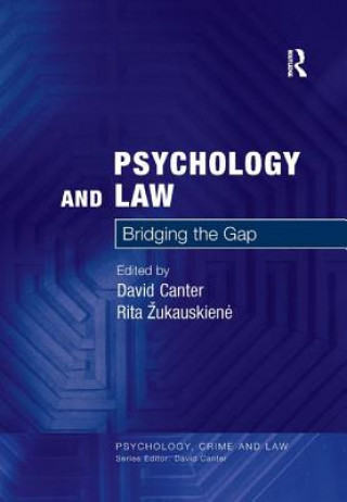 Knjiga Psychology and Law David V. Canter