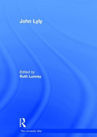 Book John Lyly Ruth R. Lunney