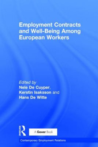 Carte Employment Contracts and Well-Being Among European Workers Nele de Cuyper
