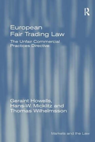 Book European Fair Trading Law Thomas Wilhelmsson