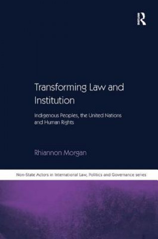 Книга Transforming Law and Institution Rhiannon Morgan