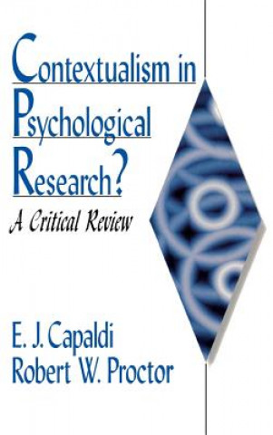 Kniha Contextualism in Psychological Research? E.John Capaldi