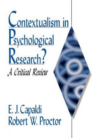 Könyv Contextualism in Psychological Research? E.John Capaldi
