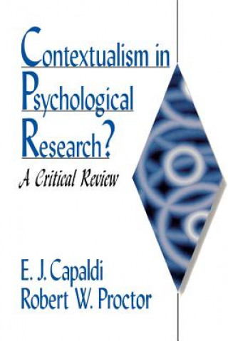 Książka Contextualism in Psychological Research? E.John Capaldi