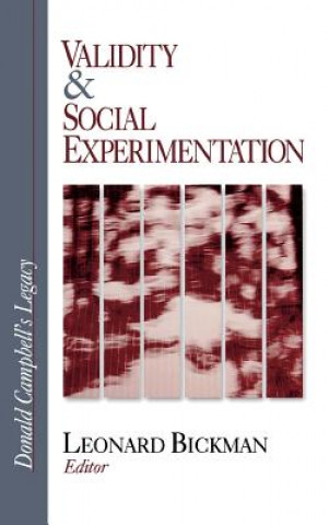 Kniha Validity and Social Experimentation Leonard Bickman