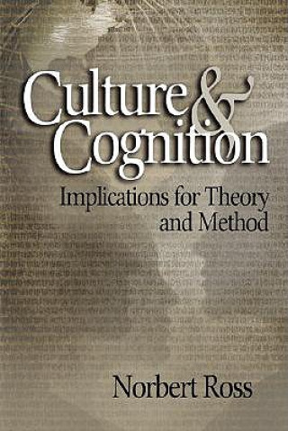 Kniha Culture and Cognition Norbert O. Ross