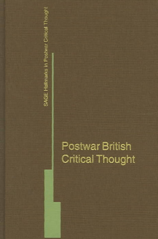 Kniha Postwar British Critical Thought Andrew J. Milner