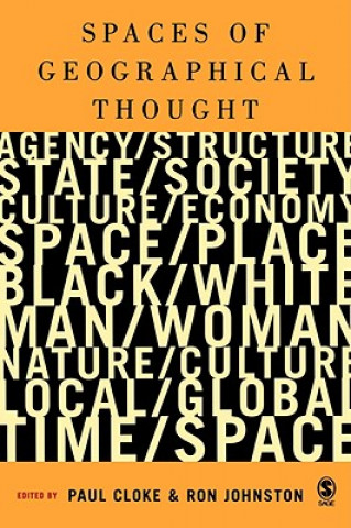 Libro Spaces of Geographical Thought Paul J. Cloke