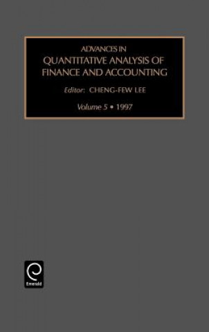 Könyv Advances in Quantitative Analysis of Finance and Accounting Jenny Lee