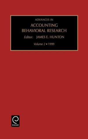 Buch Advances in Accounting Behavioral Research James E. Hunton