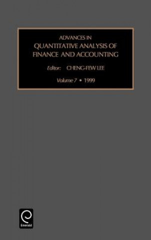 Książka Advances in Quantitative Analysis of Finance and Accounting Lee Cheng-Few Lee