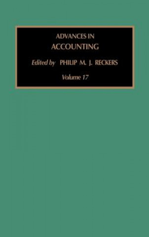 Kniha Advances in Accounting Philip M. J. Reckers
