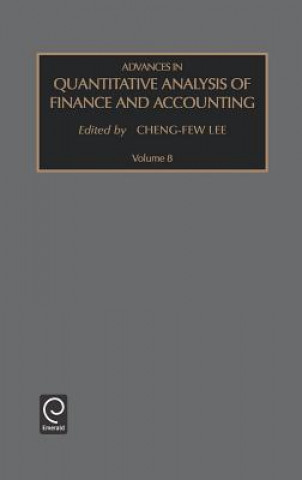 Carte Advances in Quantitative Analysis of Finance and Accounting Cheng-Few Lee