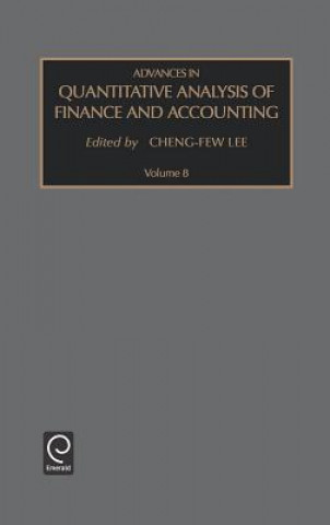 Книга Advances in Quantitative Analysis of Finance and Accounting Cheng-Few Lee