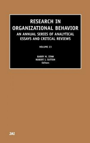 Könyv Research in Organizational Behavior Barry Staw