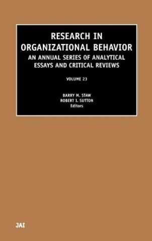 Книга Research in Organizational Behavior Barry Staw