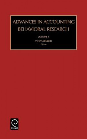 Kniha Advances in Accounting Behavioral Research Vicky Arnold