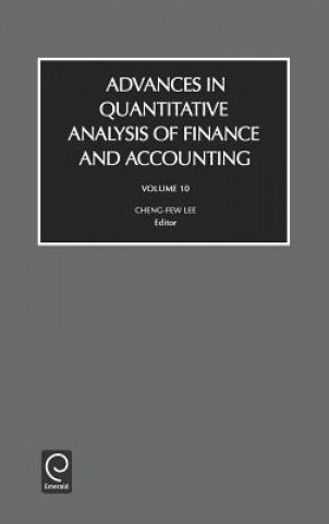 Carte Advances in Quantitive Analysis of Finance and Accounting C. F. Lee
