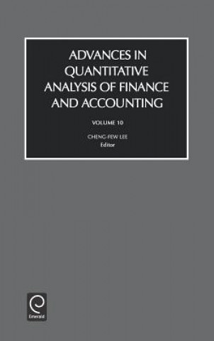 Kniha Advances in Quantitive Analysis of Finance and Accounting C. F. Lee