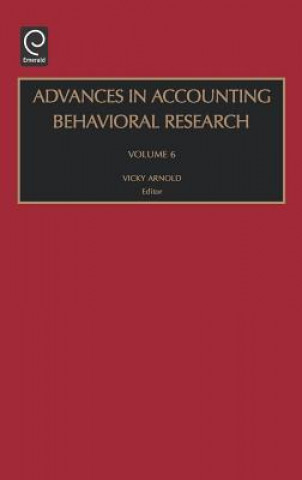 Książka Advances in Accounting Behavioral Research V. Arnold