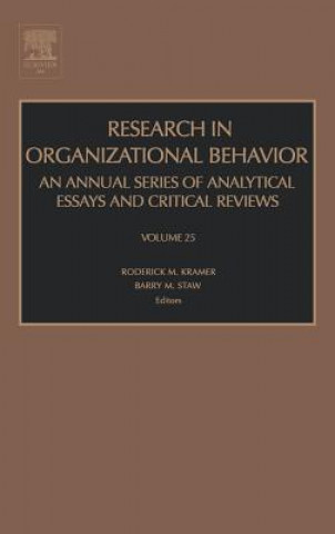 Kniha Research in Organizational Behavior Roderick M. Kramer