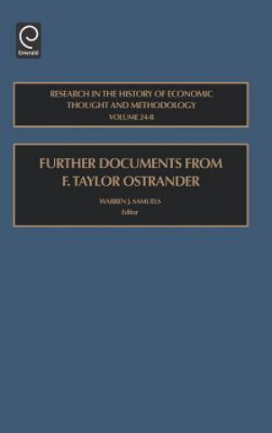 Kniha Further Documents from F. Taylor Ostrander Warren J. Samuels