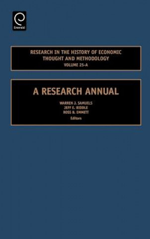 Kniha Research in the History of Economic Thought and Methodology Jeff E. Biddle