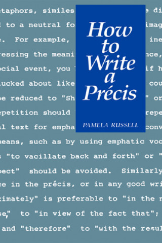 Kniha How to Write a Precis Pamela R. Russell