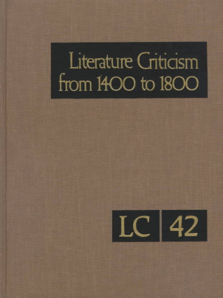 Książka Literature Criticism from 1400-1800 Gale Group