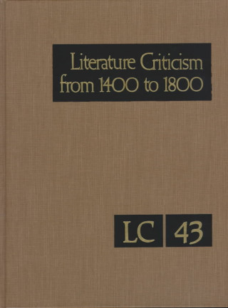 Könyv Literature Criticism from 1400-1800 Gale Group