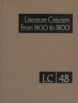 Kniha Literature Criticism from 1400-1800 Gale Group