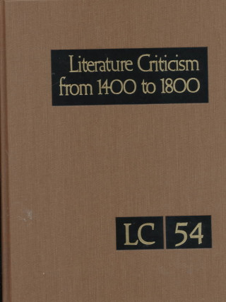 Libro Literature Criticism from 1400 to 1800 Gale Group