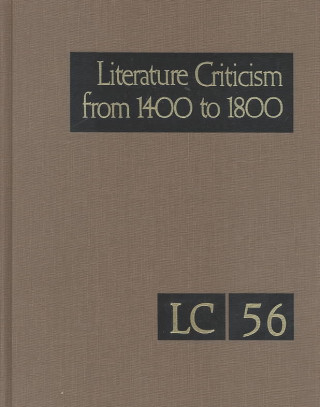 Kniha Literature Criticism from 1400 to 1800 Gale Group