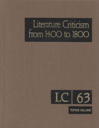 Libro Lit Crit 1400-1800 63 Gale Group