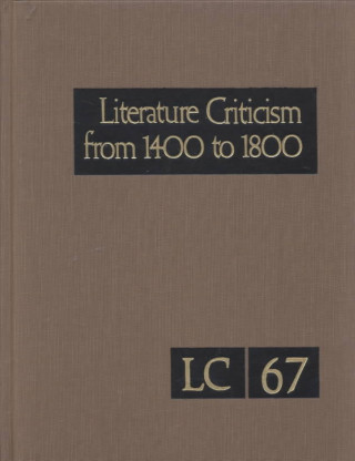 Kniha Lit Crit 1400-1800 67 Gale Group