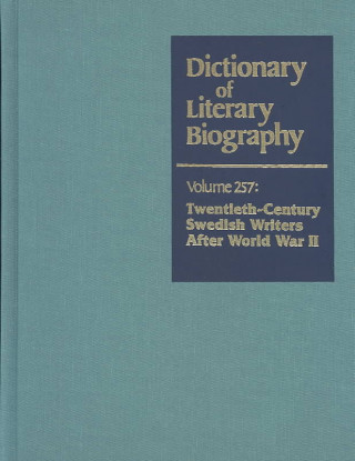 Livre Dictionary of Literary Biography, Vol 257 Ann-Charlotte Gavel Adams