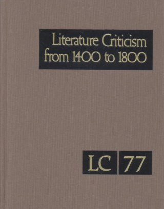 Könyv Lit Crit 1400-1800 77 Gale Group