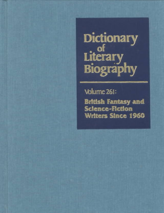 Könyv Dictionary of Literary Biography, Vol 261 Gale Group