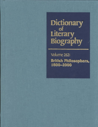 Könyv Dictionary of Literary Biography, Vol 262 Gale Group