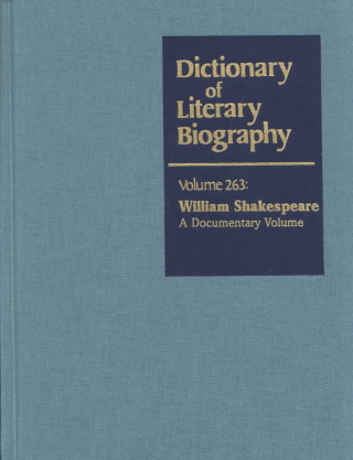 Könyv Dictionary of Literary Biography, Vol 263 Gale Group