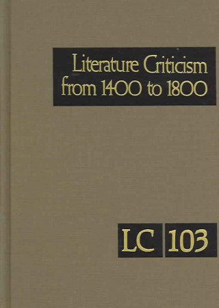 Kniha Literature Criticism from 1400 to 1800 Gale Group