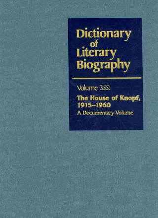 Könyv Dictionary of Literary Biography, Vol 355: Gale Cengage