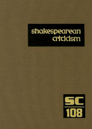 Könyv Shakespearean Criticism Michelle Lee