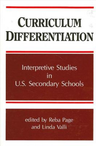 Könyv Curriculum Differentiation Reba Page