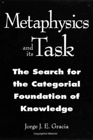 Libro Metaphysics and Its Task Jorge J. E. Gracia