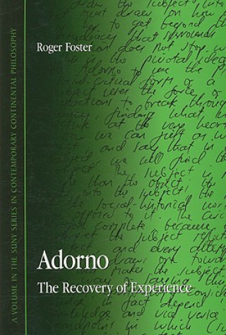 Kniha Adorno Roger Foster