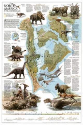 Materiale tipărite Dinosaurs of North America, Tubed National Geographic Maps