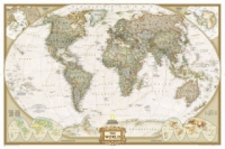 Tiskovina World Executive, Enlarged &, Tubed National Geographic Maps