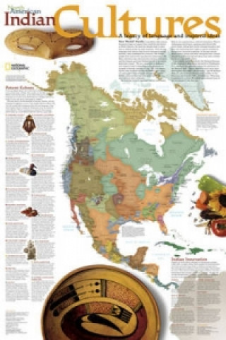 Tiskanica North American Indian Cultures National Geographic Maps